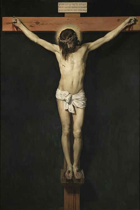 Cristo crucificado de Velázquez.