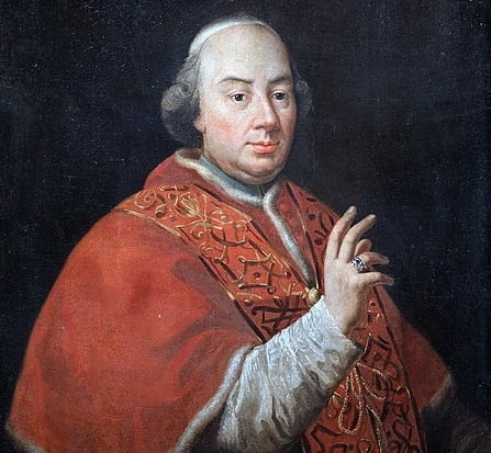 Un retrato de Pío VI, nacido en 1717, muerto en 1799