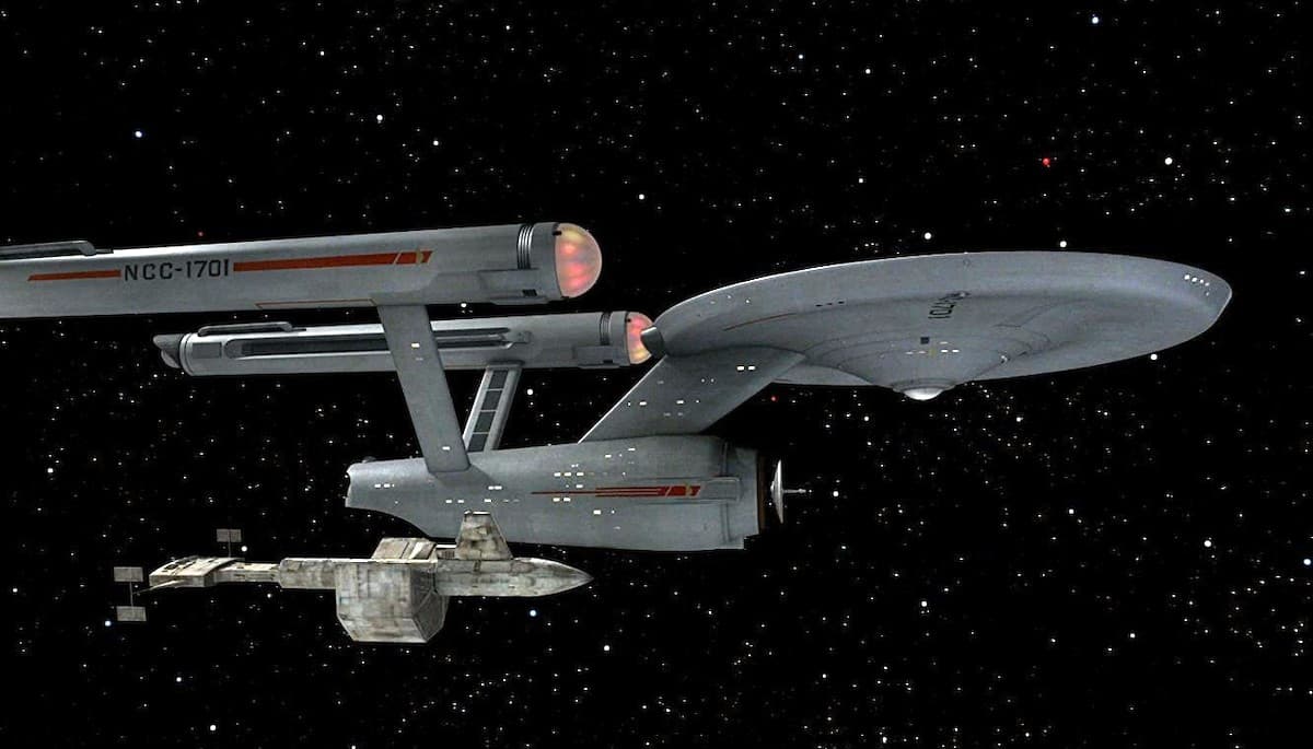 Una nave espacial de 'Star Trek'.