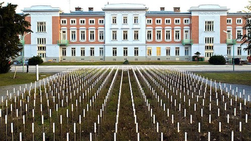 Memorial en Viena a las víctimas del hospital psiquiátrico infantil.