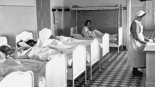 Un hospital infantil durante el régimen nacional socialista.
