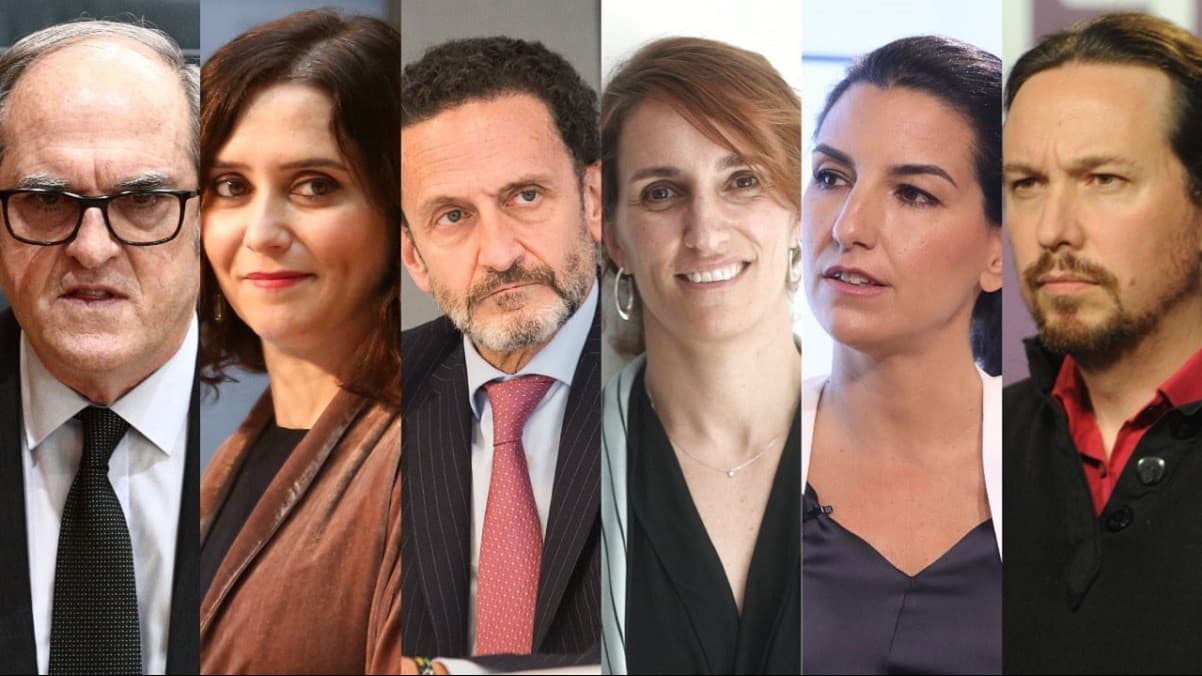 Candidatos a elecciones regionales Madrid 2021