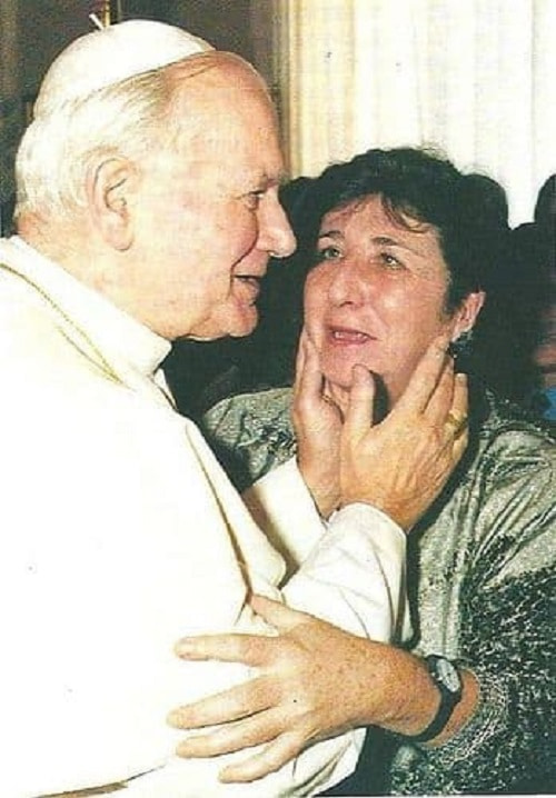 Juan Pablo II y Carmen Hernández