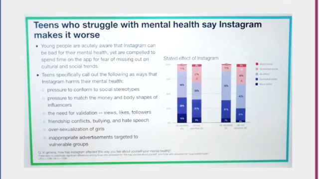 Diapositiva de Instagram de salud mental. 
