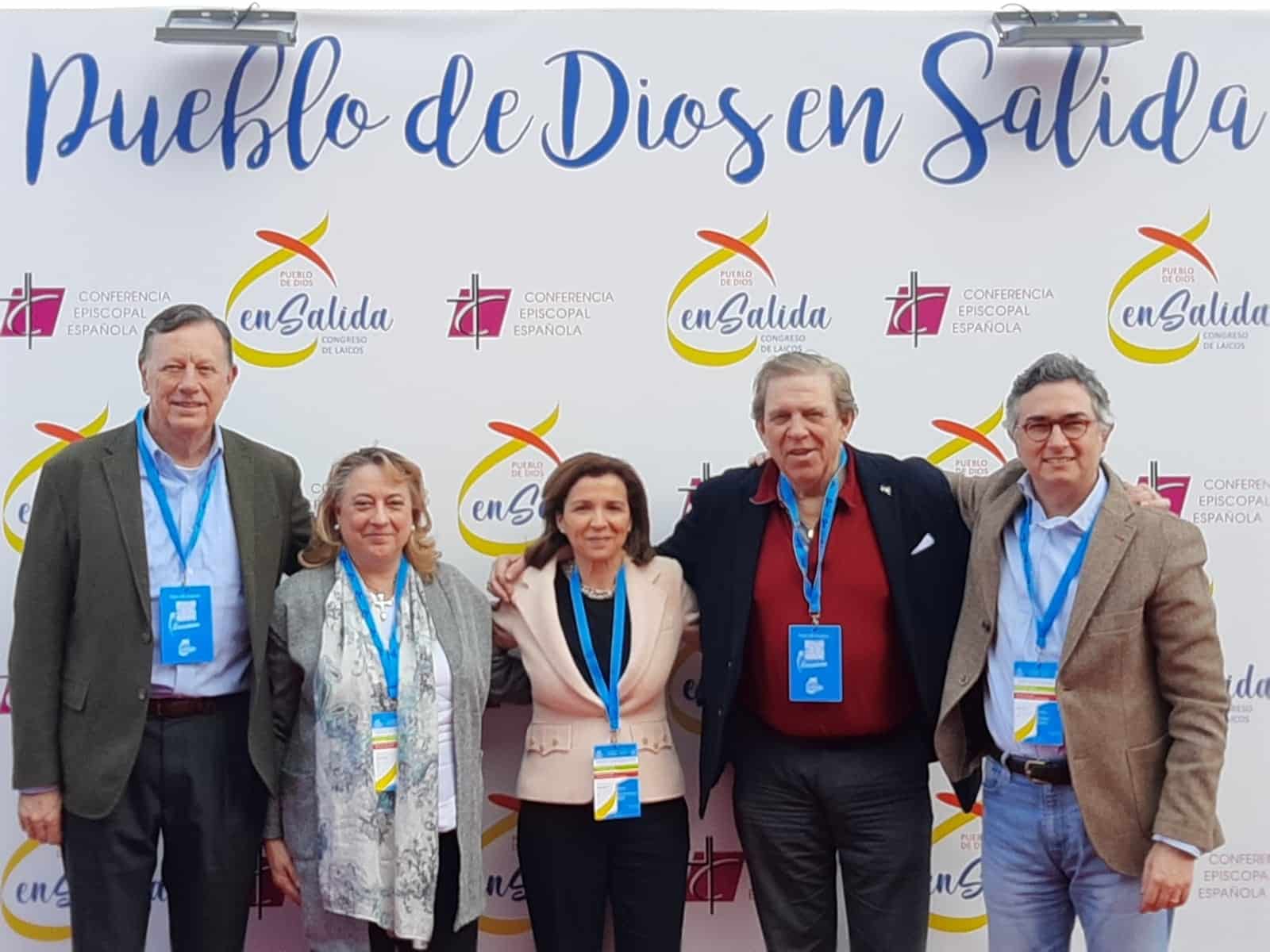 Delegados de ASE en el Congreso de Laicos de 2020 en Madrid