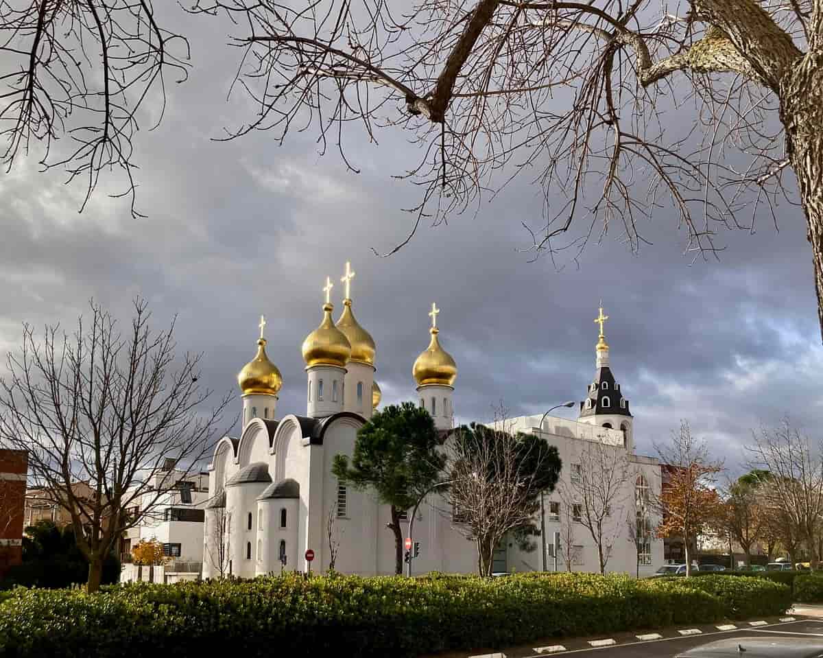Parroquia ortodoxa rusa de la Magdalena en Madrid, a la que acuden rusos, ucranianos, georgianos, moldavos y otros
