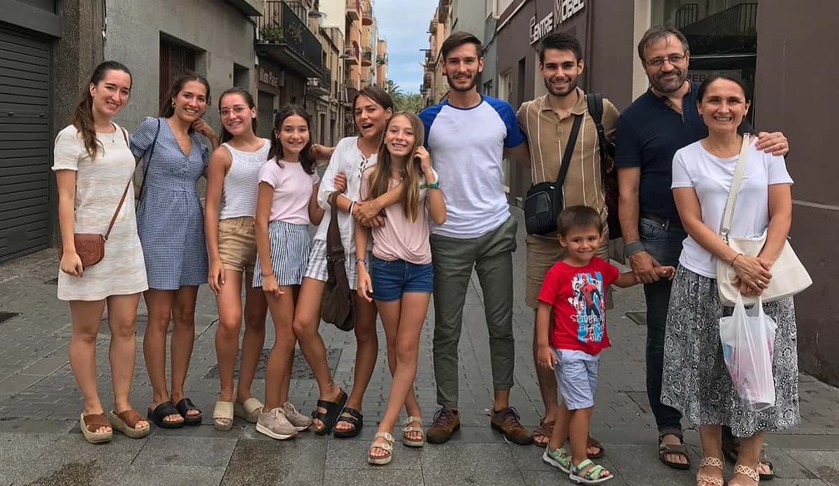 Ricardo Pareja y su familia