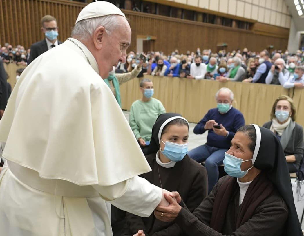Tras su liberación, Gloria Cecilia Narváez fue recibida por el Papa Francisco