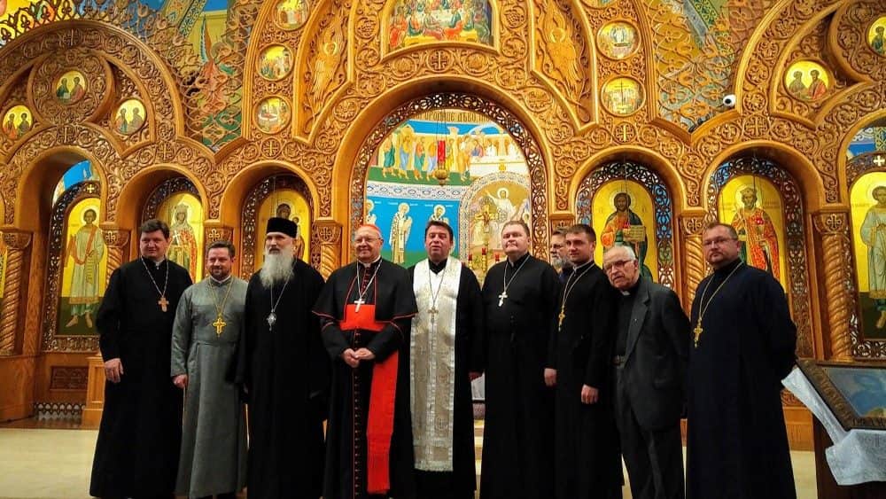 El cardenal Sandri con representantes de Iglesias Católicas Orientales en EEUU