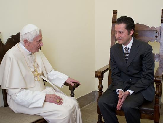 Benedicto XVI, con Paolo Gabriele.
