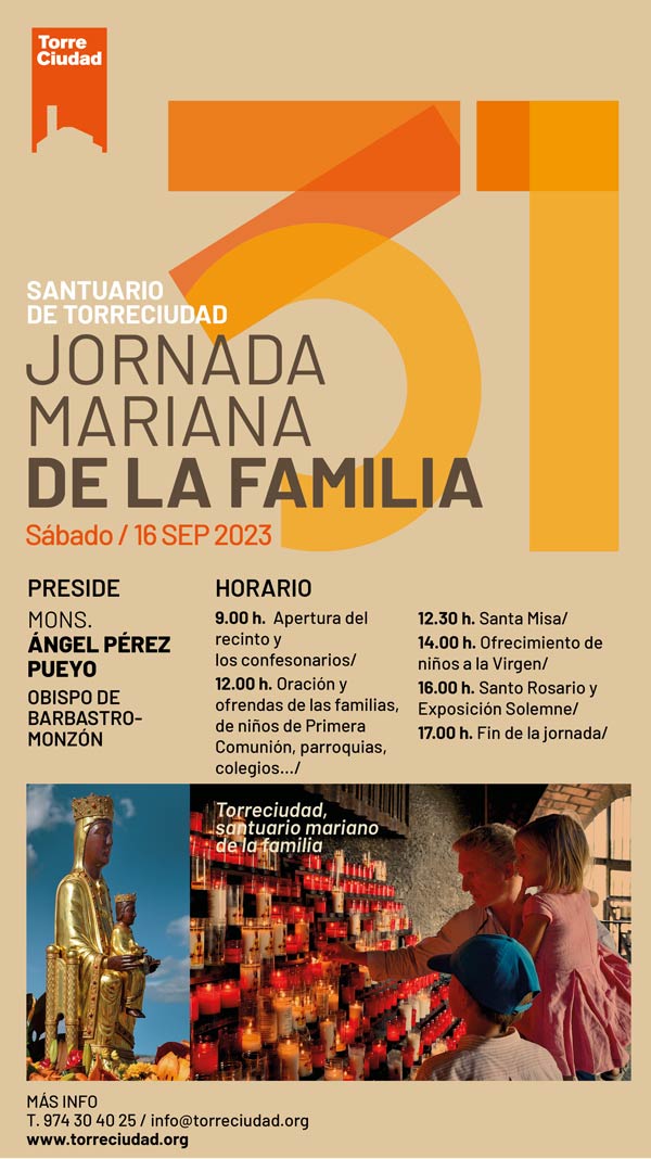 Cartel de la 31 edición de la Jornada Mariana de la Familia. 