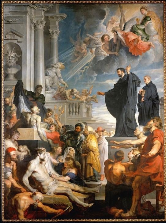 Milagro de San Francisco Javier, de Rubens