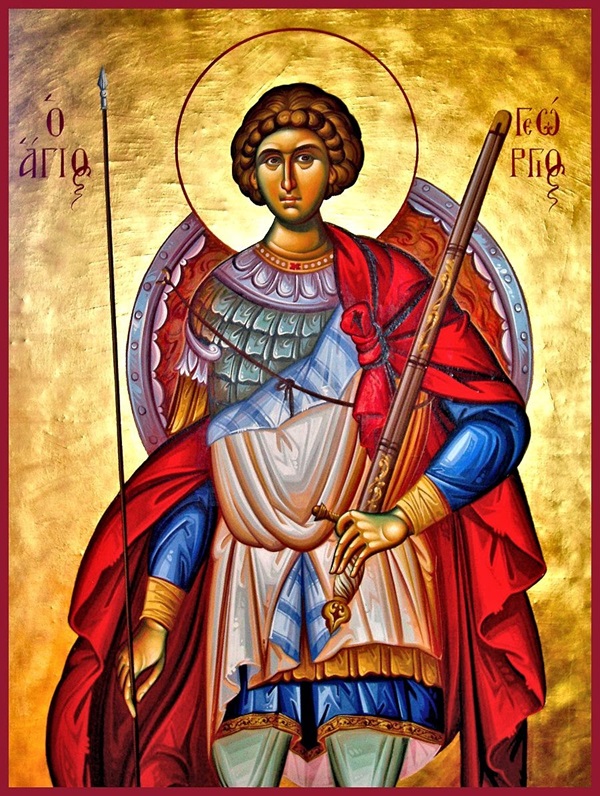 San Jorge fue un soldado romano que murió mártir durante la persecución de Diocleciano.