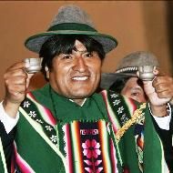 El presidente indigenista de Bolivia, Evo Morales