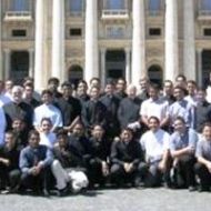 Un grupo de seminaristas en San Pedro