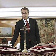 Zapatero, en su toma de posesión