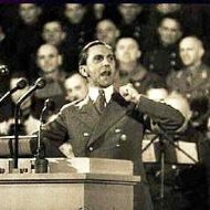 El ministro nazi de Propaganda, Joseph Goebbels