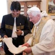 Evo Morales pide al Papa abolir el celibato y admitir a las mujeres en el sacerdocio