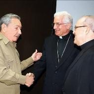 Raúl Castro y los obispos cubanos