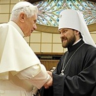 Benedicto XVI e Hilarión de Volokolamsk