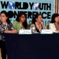 Participantes en la Conferencia Mundial de la Juventud
