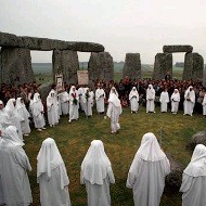 Clan Druida en Stonehenge, Inglaterra