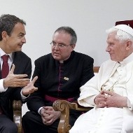 Benedicto XVI y Zapatero en Barcelona