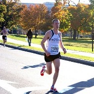 Jeff Grabosky en un maratón en Washington D.C. en 2009