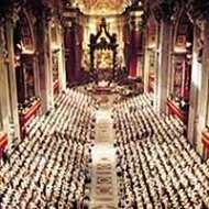 Una sesión del Concilio Vaticano II