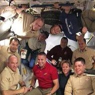 Astronautas en el transbordador Endeavour