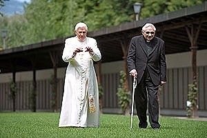 Los hermanos Ratzinger.