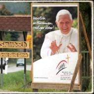 Un cartel del Papa en Alemania en el 2011