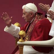 El Papa durante la vigilia del encuentro de Asís
