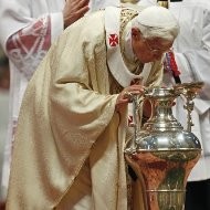 El Papa durante la Misa Crismal