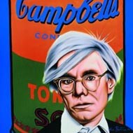 Andy Warhol y su célebre lata de Campbells.