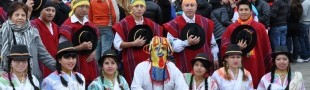 Dos mil ecuatorianos veneran a la Virgen del Quinche en el santuario de Torreciudad, en Huesca