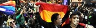 Activistas gays celebran su victoria política