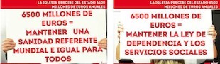 Las Juventudes Socialistas de España inician una nueva campaña contra la Iglesia Católica
