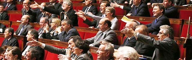 La Asamblea Nacional Francesa, en plena deliberación.