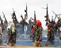 Terroristas de Boko Haram en Nigeria