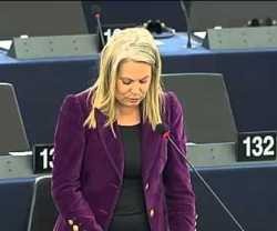 La eurodiputada socialista y abortista radical Edite Estrela, cuya propuesta ha sido rechazada por el pleno del Europarlamento