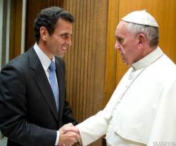 Henrique Capriles y el Papa Francisco