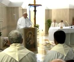 El Papa Francisco no deja sus homilías en la residencia Santa Marta