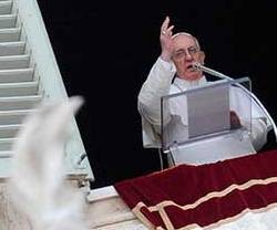 El Papa Francisco exhorta en el Ángelus ayudar con acción y oración a las víctimas de Irak, Gaza y el ébola