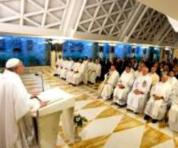 El Papa Francisco explica la liturgia y lecturas del día en las misas matinales en Santa Marta