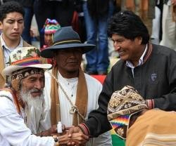 Evo Morales, presidente de Bolivia, se ha quejado varias veces al Vaticano de que los obispos le regañan