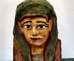 El profesor Craig Evans ha facilitado esta imagen de una momia similar a la que contendría el Evangelio de San Marcos.