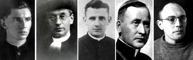 Cinco beatos muertos en Dachau - Andritzki, Brandsma, Frelichowsky, Kozal y Leisner, que se ordenó allí a escondidas