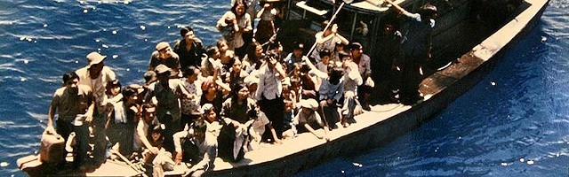 Miles de barcos como éstos se lanzaron al Mar de China para huir de Vietnam a Tailandia a partir de 19781979 y durante toda la década siguiente.