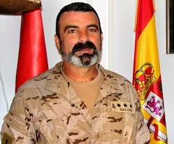 El coronel Julio Salom, jefe del Tercio Alejandro Farnesio, con base en Ronda.
